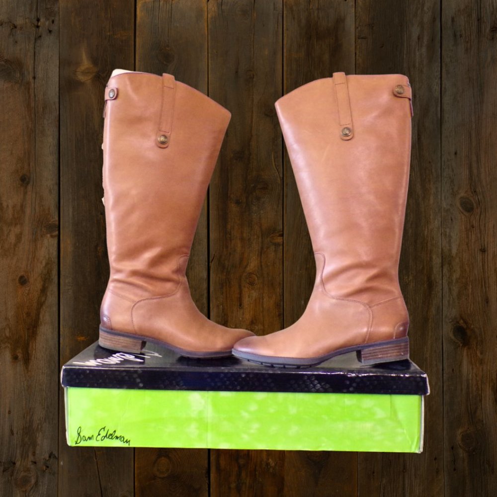 Sam Edelman Penny 2 Wide Calf Leather Boots Women